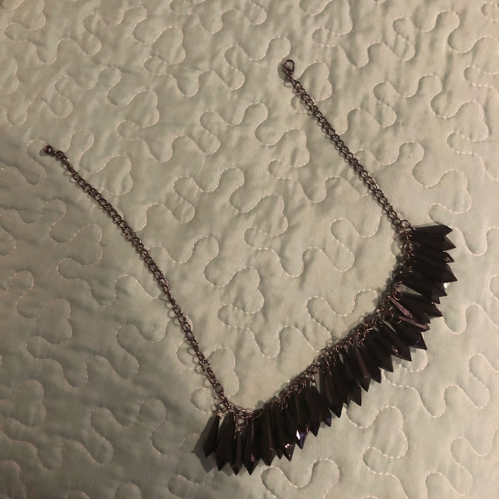 Black stone necklace